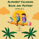 Alphabet Coloring Book and Posters - Letters A-Z