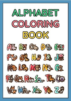 Preview of Alphabet Coloring Booklet
