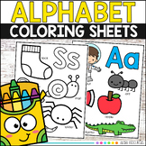 Alphabet Coloring Letter Recognition Beginning Sound Pract