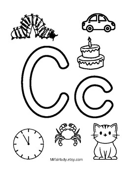 Alphabet Coloring Pages by Joanna Eisentrager | TPT