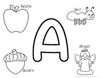 Alphabet Coloring Pages by Harper's Hangout | Teachers Pay Teachers