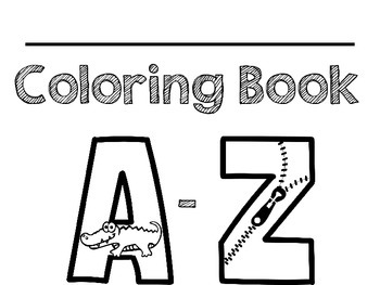 alphabet coloring pagesall things preschool  tpt