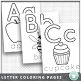 Alphabet Coloring Pages and Alphabet Book