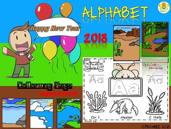 Preview of Alphabet-Coloring Pages