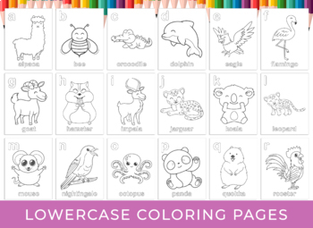 coloring pages animal alphabet game