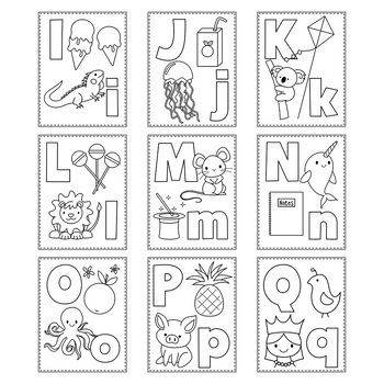 Alphabet Coloring Pages - A to Z Coloring Book - Coloring Sheets by ...