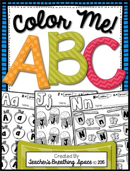 Preview of Alphabet Coloring  Pages  |  ABC Color By Letter Pages