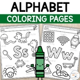 Alphabet Coloring Pages | Beginning Sounds Kindergarten | 