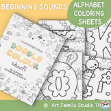 Alphabet Coloring Pages - Beginning Sounds Letter Patterns