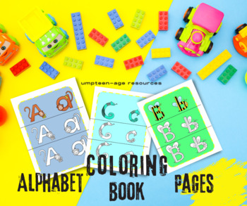 Preview of Alphabet Coloring Pages Book