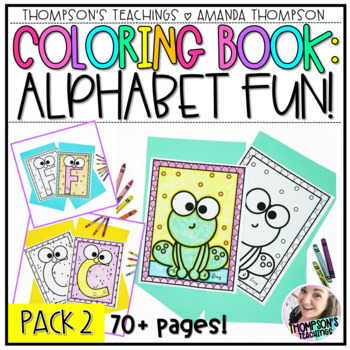 Preview of Alphabet Coloring Pages | End of the Year Coloring Sheets