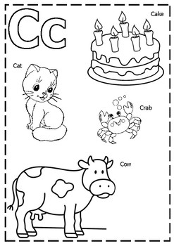 Alphabet Coloring Pages For Kindergarten & Pre - KG by Onphamon | TpT