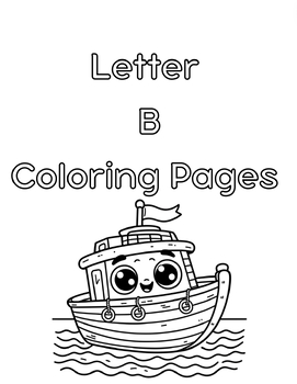 Preview of Alphabet Coloring Pages: Letter B