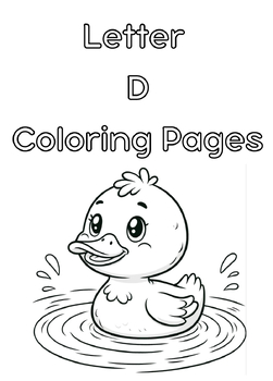 Preview of Alphabet Coloring Pages: Letter D