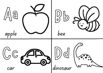 Alphabet Coloring Pages, Letter, Item, and Word by Garden of Wondering ...