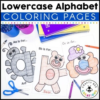 Preview of Alphabet Coloring Pages | Letter Recognition | Back to School Activities