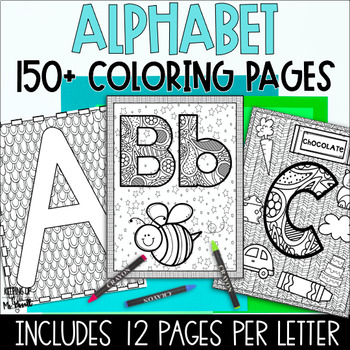 ABC coloring books for toddlers No.1: Alphabet coloring books for