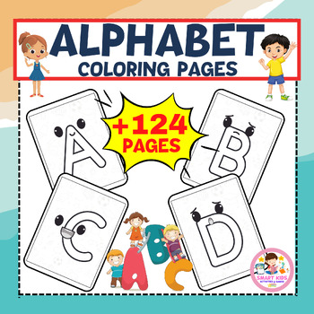 Alphabet Coloring Pages and Number Coloring WorksheetFun Activity for Kids