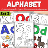 Alphabet Coloring Pages for Back to School Letter Coloring