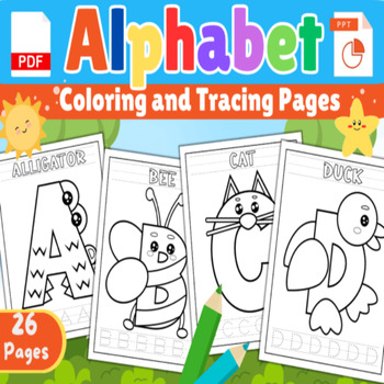 Alphabet Coloring Pages for Kids by rezzougui teacher | TPT