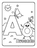 Alphabet Coloring Pages for Kids Bundle