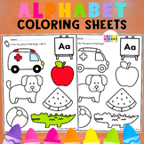 Alphabet Coloring Pages for Kindergarten | Preschool Begin
