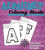 Alphabet Coloring Pages for Phonics Reinforcement (Prescho