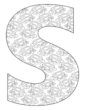 Alphabet S Coloring Page