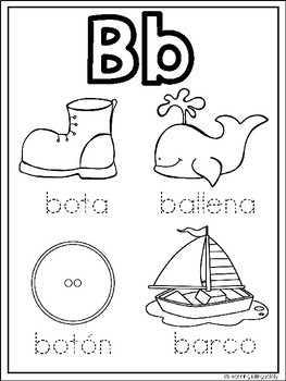 Alphabet Coloring Pages in Spanish by Learning Bilingually  
