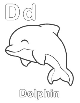 Alphabet Coloring Pages with Animals for Preschoolers, Toddlers, Kids ...