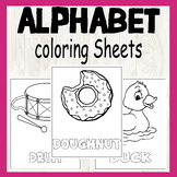 Alphabet Coloring Sheets