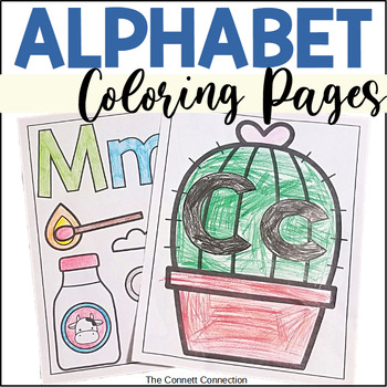 Alphabet Coloring Sheets for Beginning Sounds by The Connett Connection