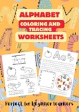 Alphabet Coloring and Tracing worksheets