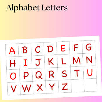Alphabet: Colour Alphabet Square for matching, decoding sounds. by Ms A ...