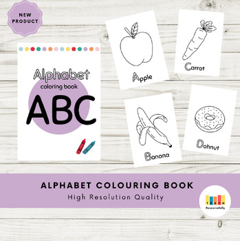 Preview of Alphabet Colouring Book