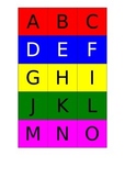 Alphabet Concentration Game (both large and small letters)