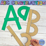 Alphabet Construction-Build Letters- Alphabet Letter Mats