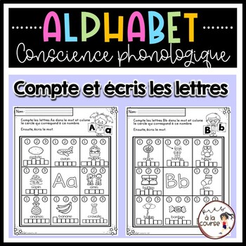 Alphabet- Count and Write the Letters/Alphabet-Compte et écris les lettres