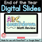 Alphabet Countdown Digital Math Review for PowerPoint and 