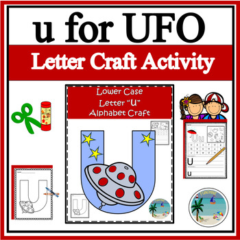 Preview of Letter u Craft | Alphabet Craft | Letter U Worksheet | ELA | Kinder