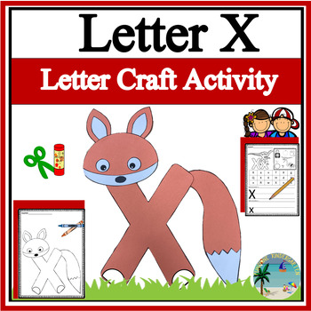 Preview of Letter X Craft | Alphabet Craft | Worksheet