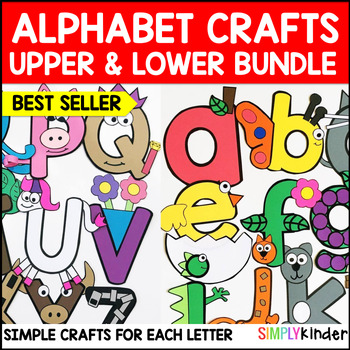 Preview of Alphabet Craft & Activities Uppercase & Lowercase Letters for Back to School