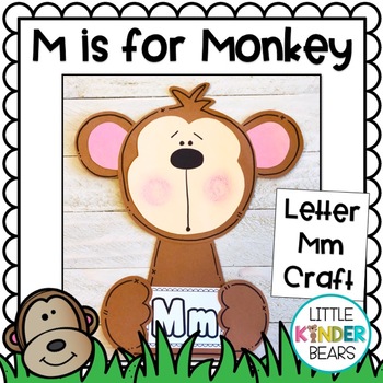 Alphabet Craft: Letter Mm is for Monkey by Little Kinder Bears | TpT