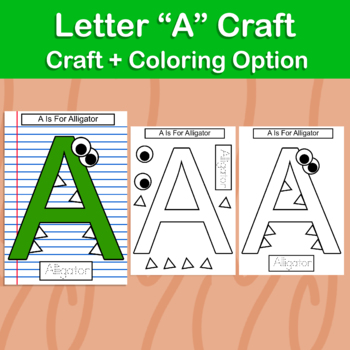 Alphabet Craft / tracing / Uppercase letter Craft by Hope Learning ESL