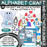Alphabet Letters A to Z Activities Booklets and Letter Rel