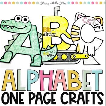 Preview of Alphabet Crafts One Page Letter Crafts Preschool & Kindergarten Beginning Sounds