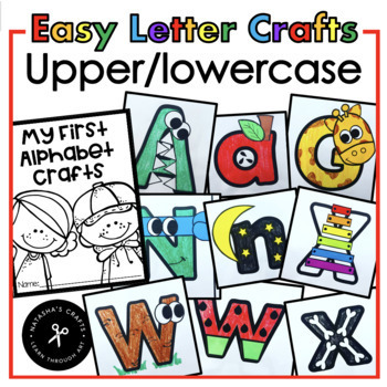 Preview of Simple Alphabet Crafts Lowercase and Uppercase