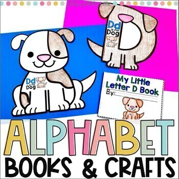 Preview of Alphabet Crafts & Mini Books Growing Bundle Letter Recognition Activities ABC's