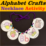 Alphabet Crafts and Letter Beginning Sound Necklace Activi