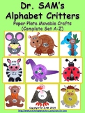 Alphabet Critters by Dr. SAM - Paper Plate Movable Alphabe
